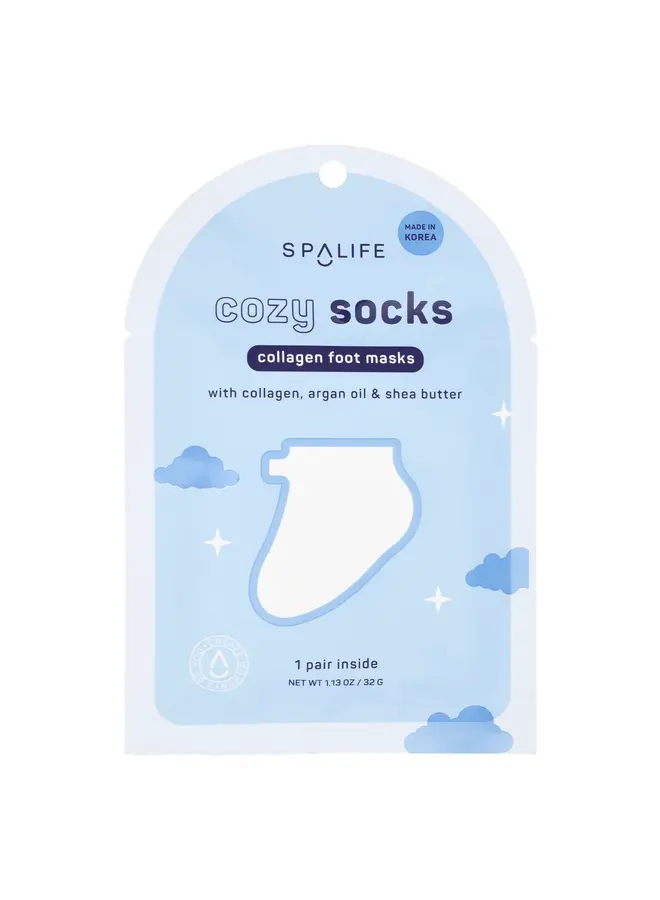 Holiday Cozy Socks Collagen Foot Mask