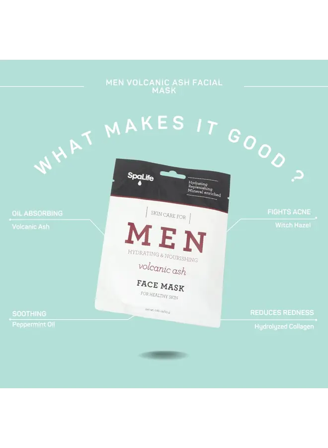 Men's Volcanic Ash Hydrating Facial Mask