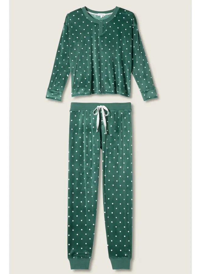 Let's Get Toasty Dot Print Pant -