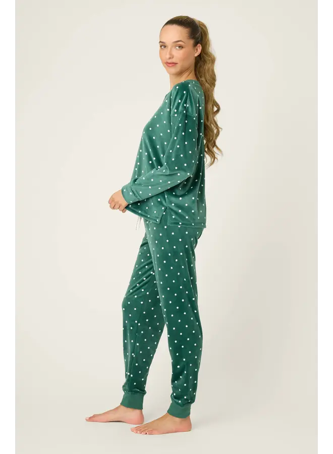 Let's Get Toasty Dot Print Pant -