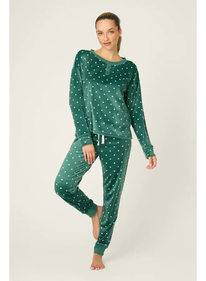 Let's Get Toasty Dot Print Pant -