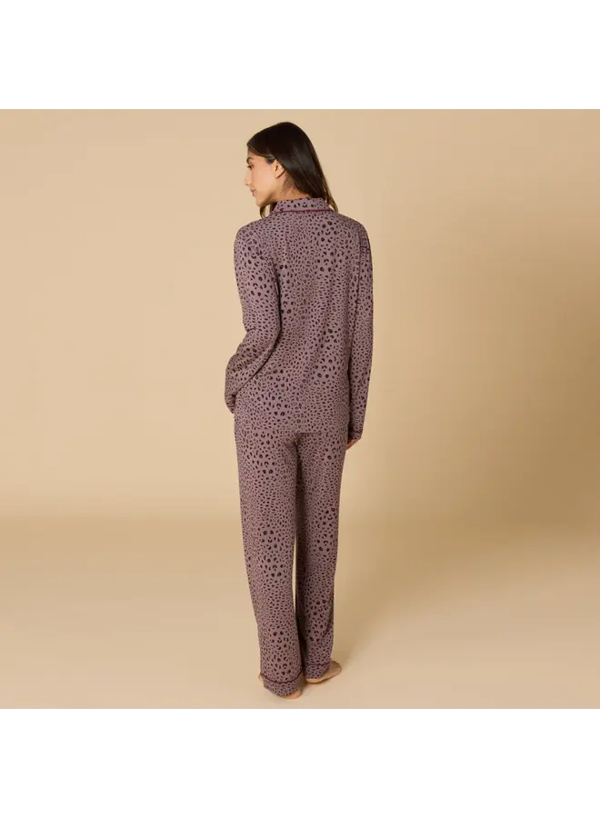 Sleep Soft Slim Notch Collar PJ Set -