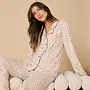 Sleep Soft Slim Notch Collar PJ Set -