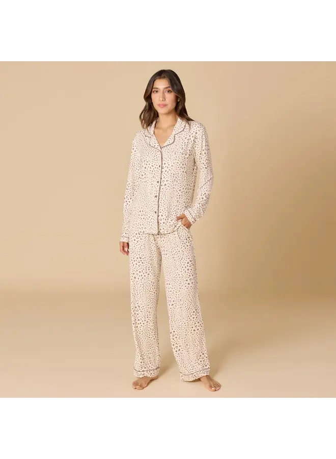 Sleep Soft Slim Notch Collar PJ Set -