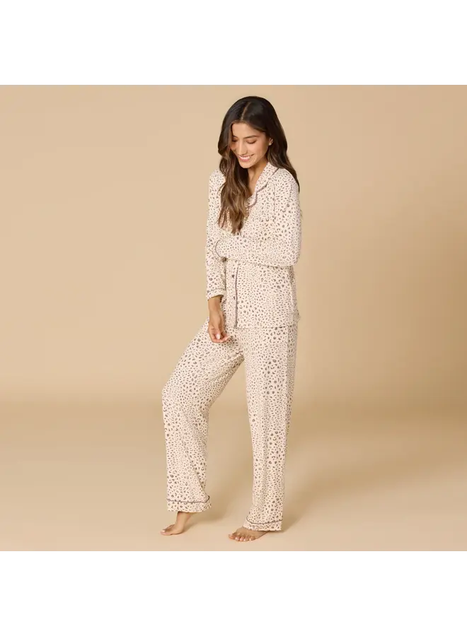 Sleep Soft Slim Notch Collar PJ Set -