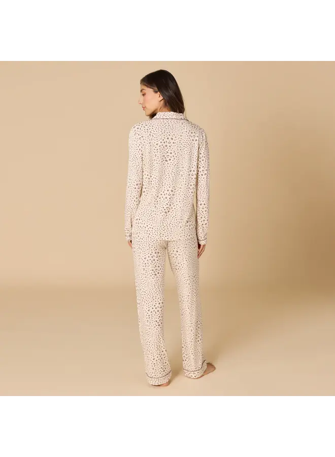 Sleep Soft Slim Notch Collar PJ Set -