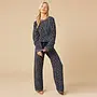Marshmallow Leopard Crew Neck Lounge Set - Wild Grey