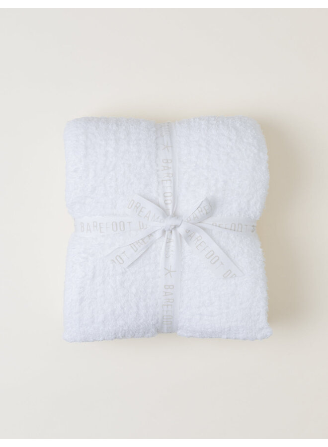 Cozychic Ribbed Throw - White