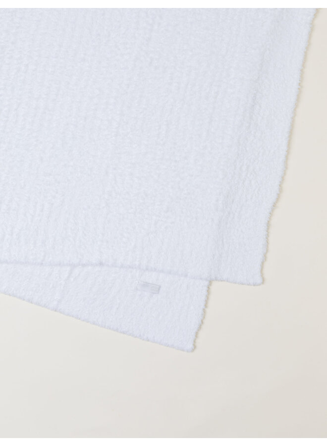 Cozychic Ribbed Throw - White