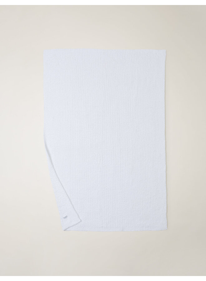 Cozychic Ribbed Throw - White