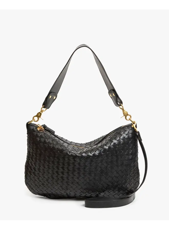 Moyen Messenger - Black Woven Diagonal