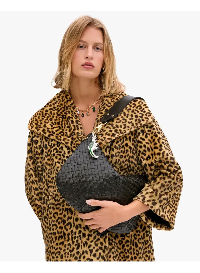 Moyen Messenger - Black Woven Diagonal