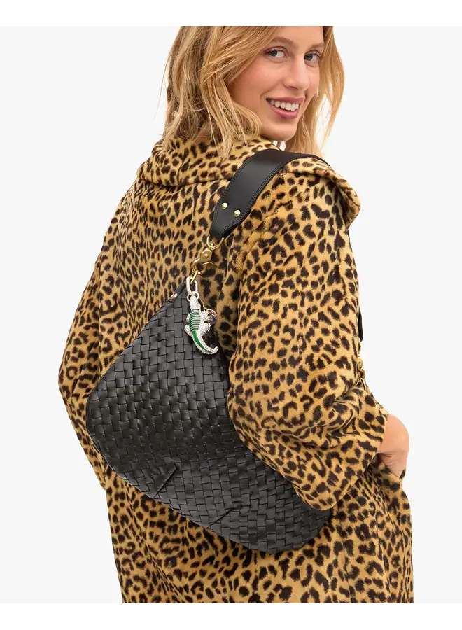 Moyen Messenger - Black Woven Diagonal