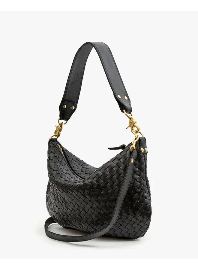 Moyen Messenger - Black Woven Diagonal