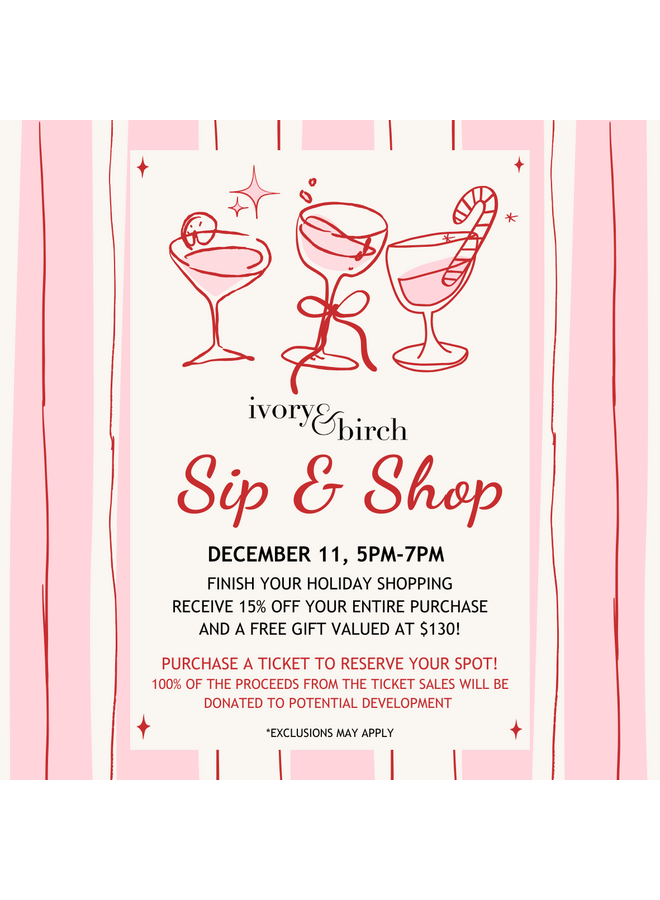 12/11 Sip & Shop - Ticket Donation