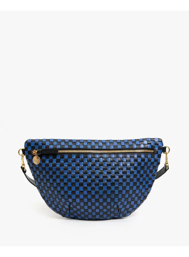 Grande Fanny - Black/Cobalt Woven Checker