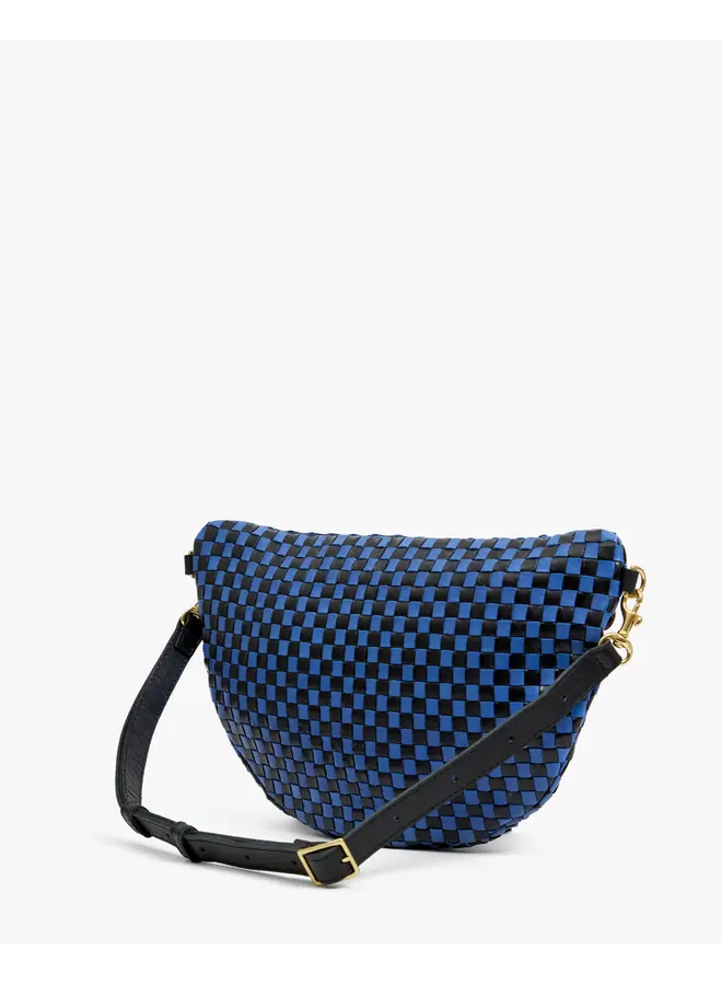 Grande Fanny - Black/Cobalt Woven Checker