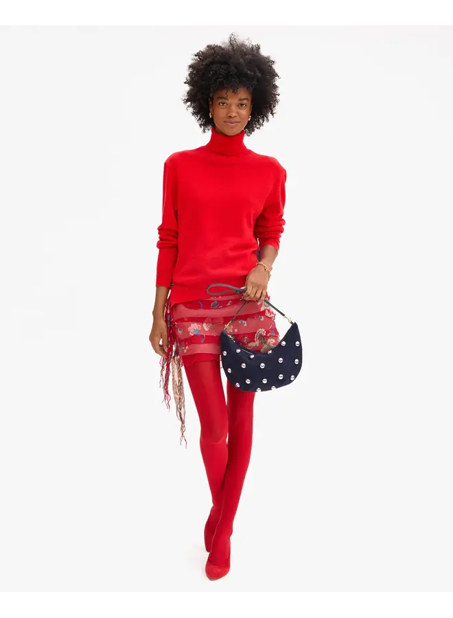 Lune - Navy Suede with Studs