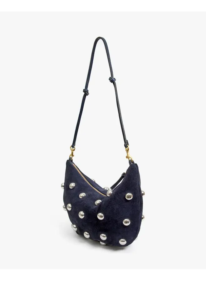 Lune - Navy Suede with Studs