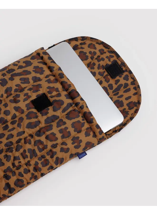 Puffy Laptop Sleeve 16" - Leopard