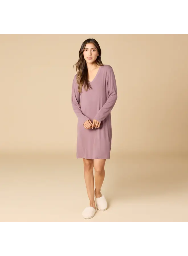 Sleep Soft Classic V-Neck Nightgown - Driftwood -