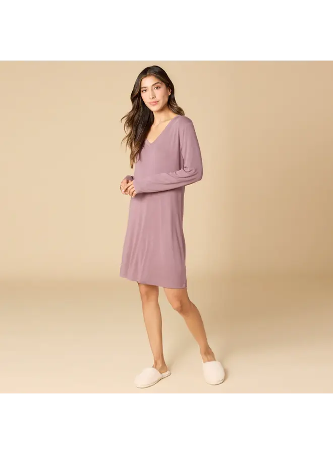 Sleep Soft Classic V-Neck Nightgown - Driftwood -