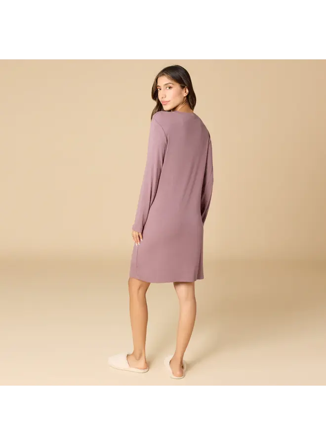 Sleep Soft Classic V-Neck Nightgown - Driftwood -