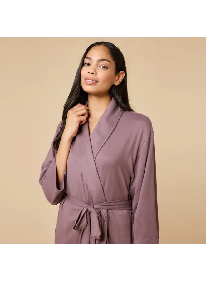 Ultra Soft Dream Shawl Collar Robe - Driftwood -