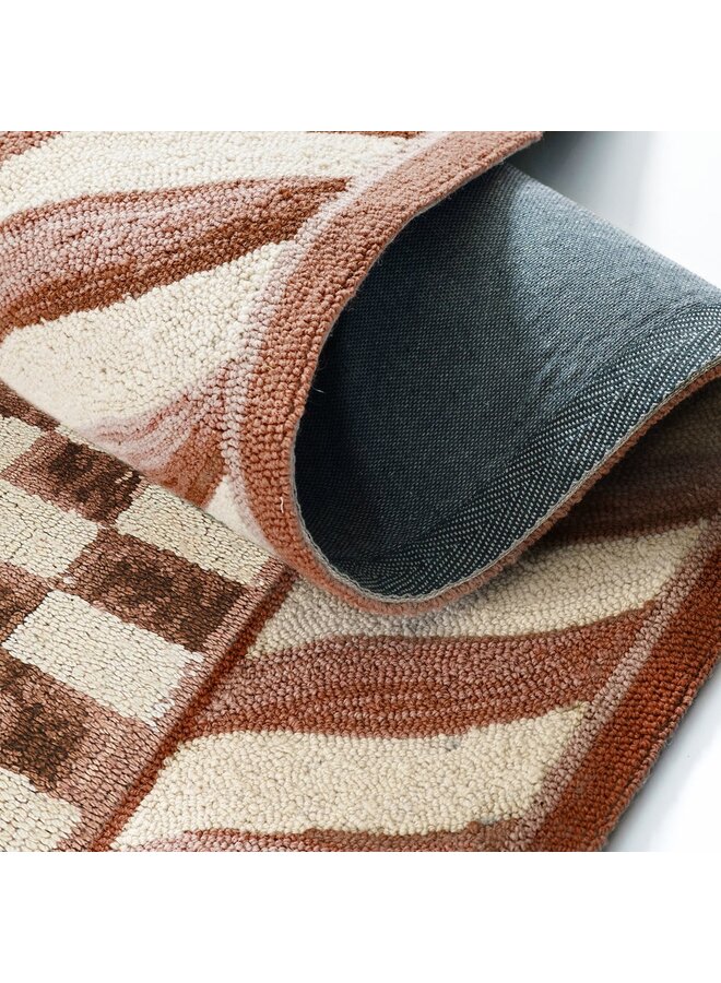 Mocha Check 2' x 3' Rug