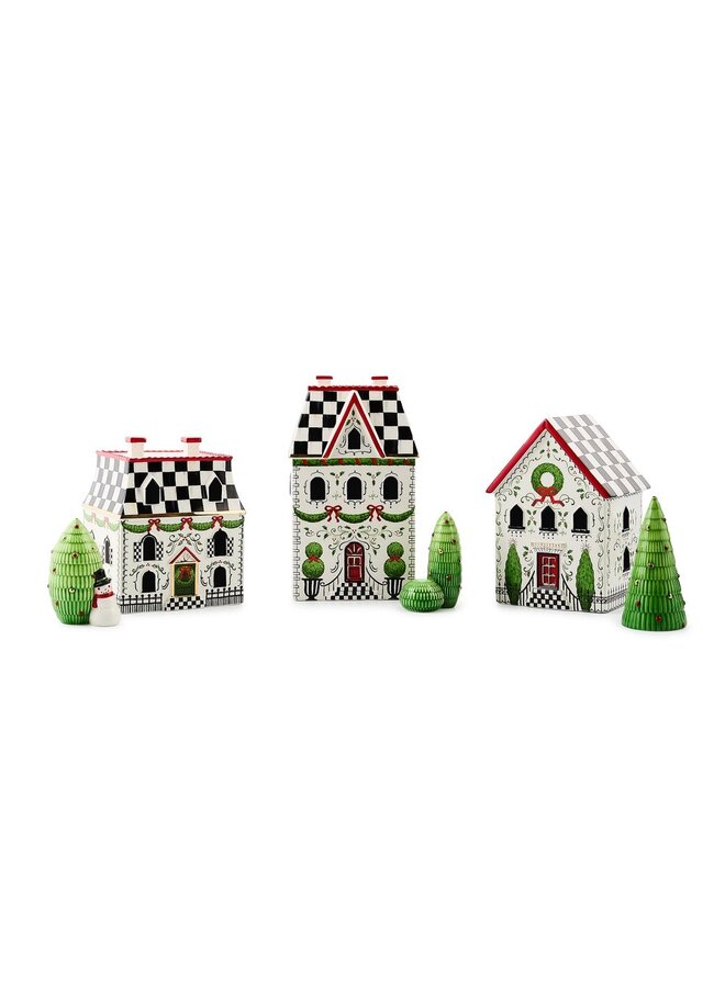 Holly Village Illuminated Ceramic Cottage