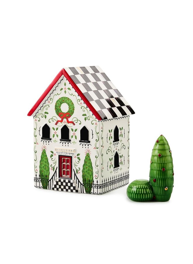 Holly Village Illuminated Ceramic Cottage