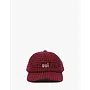 Wool Baseball Hat - Embroidered Petit Oui (Red/Black)
