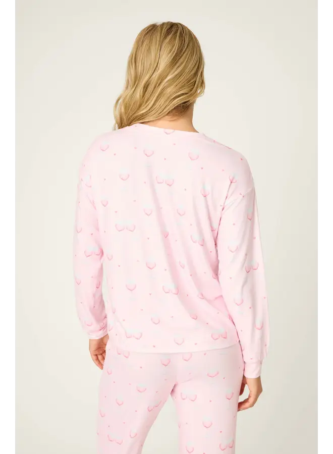 Happy Hour Long Sleeve Lounge Top -