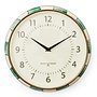 Emerald Check School Wall Clock