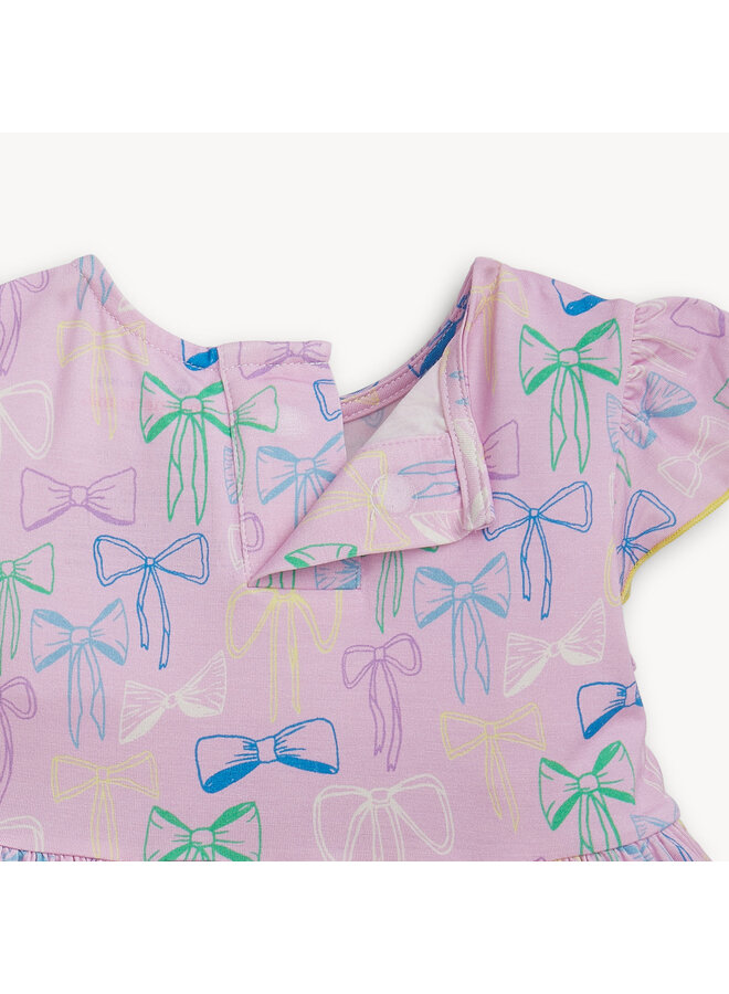 Take a Bow Modal Flutter Sleeve Dress -