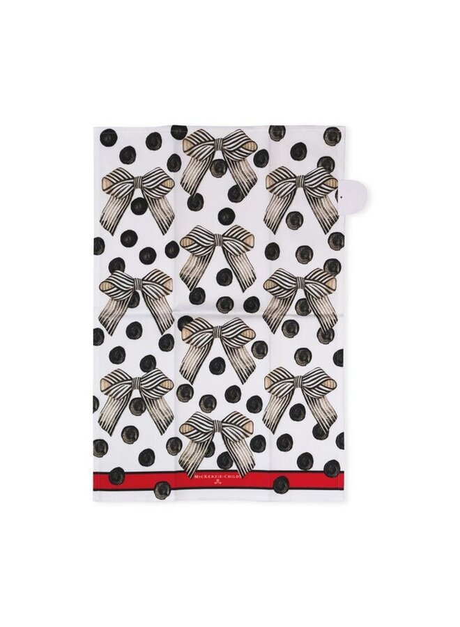 Pretty as a Bow Printed Dish Towel