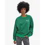 Oversized Stripes Sweatshirt - Green/Charcoal -