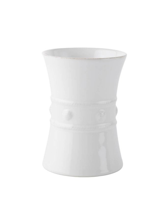 Berry & Thread  Utensil Crock/Wine Cooler - Whitewash