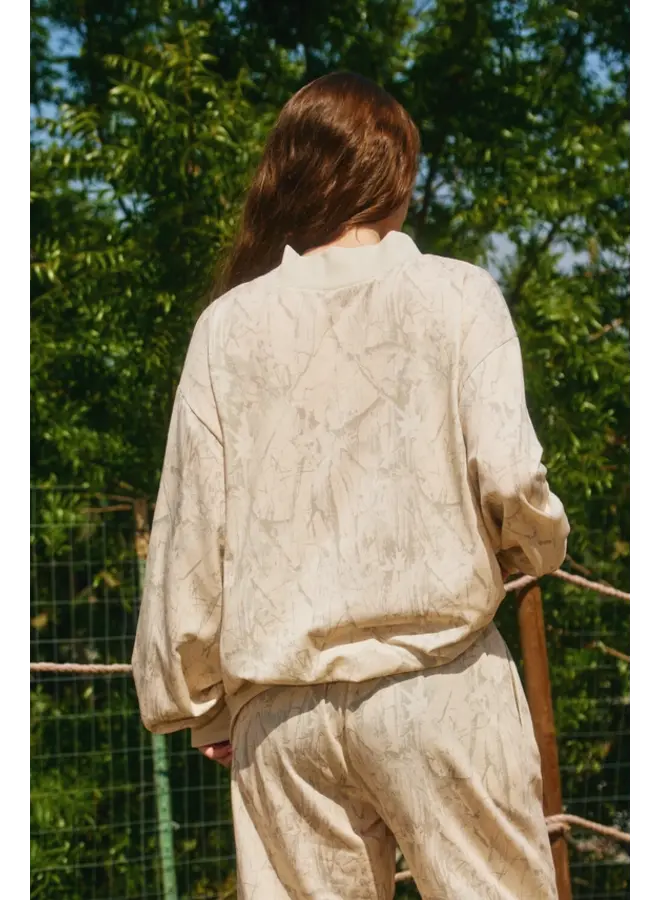 Camo Mock Neck Sweatshirt -