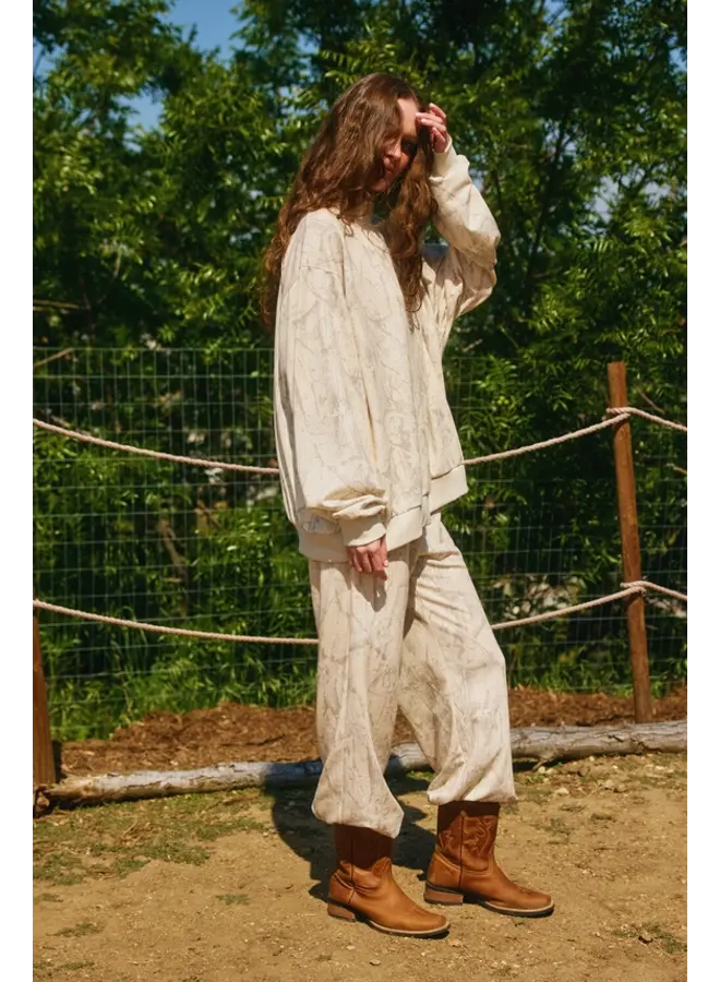 Camo Mock Neck Sweatshirt -