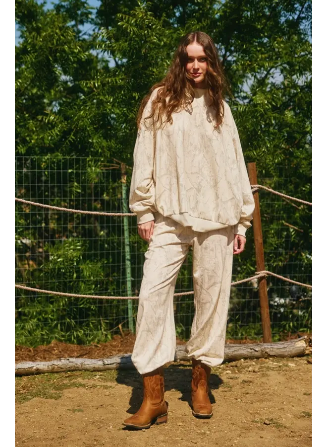 Camo Mock Neck Sweatshirt -