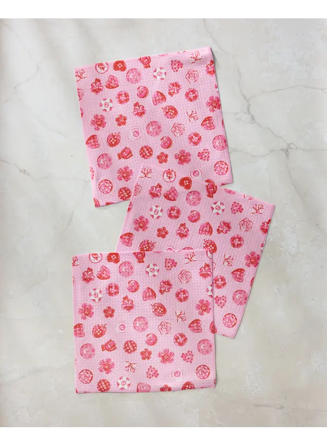 February Dishcloth Set -