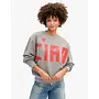 Oversized Sweatshirt - Grand Block Ciao - Grey Melange