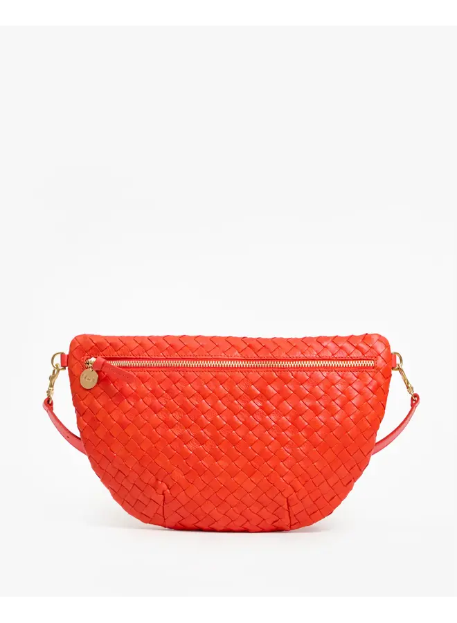 Grande Fanny - Woven Diagonal- Bright Poppy