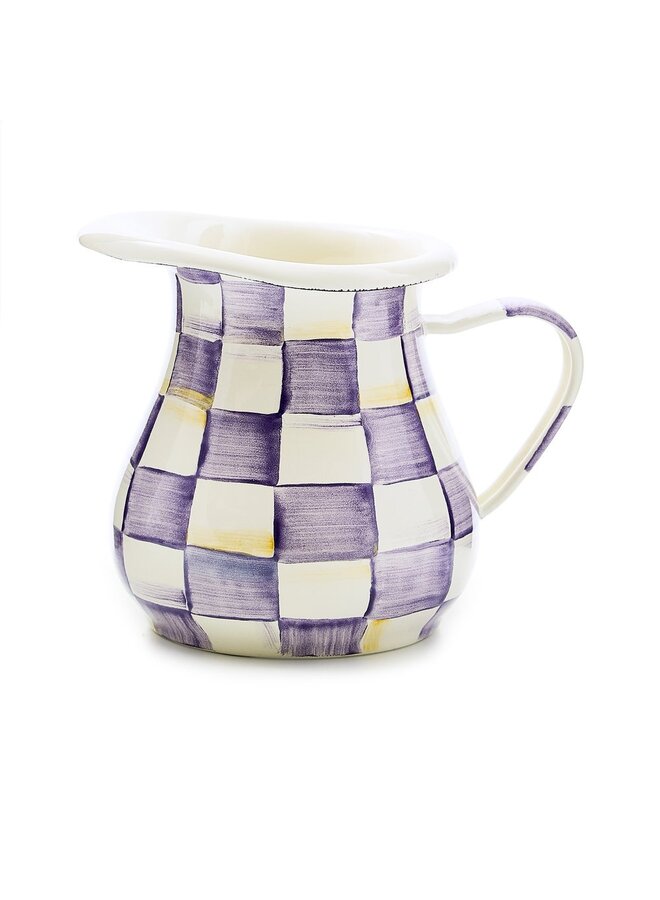 Violet Check Creamer
