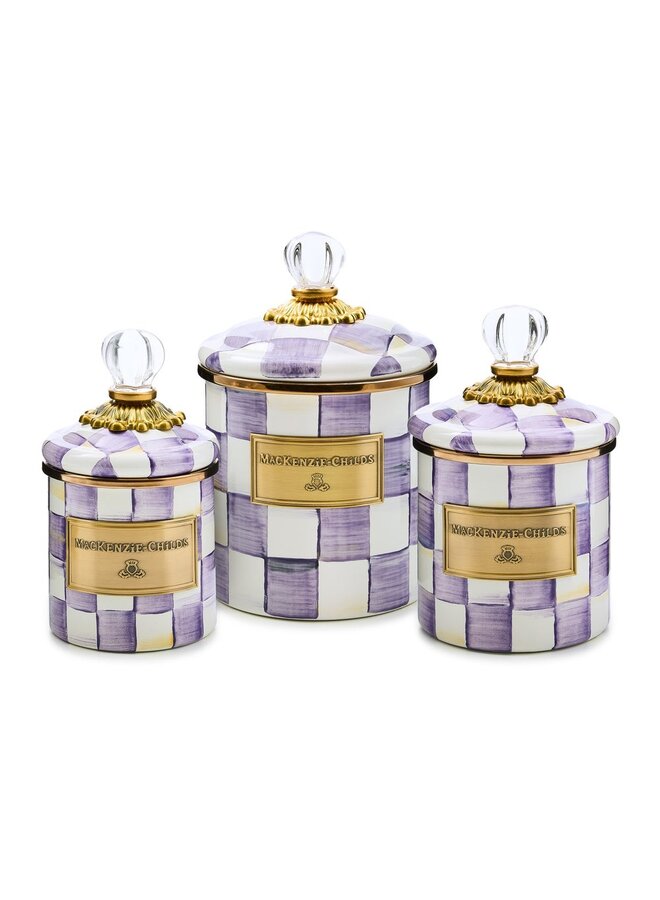 Violet Check Small Canister