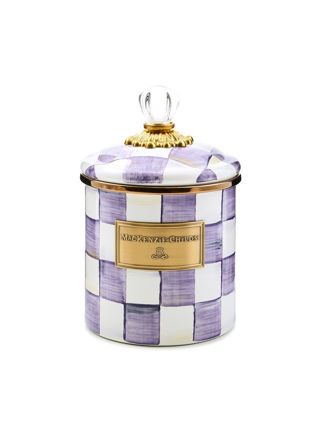 Violet Check Small Canister
