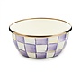 Violet Check Pinch Bowl