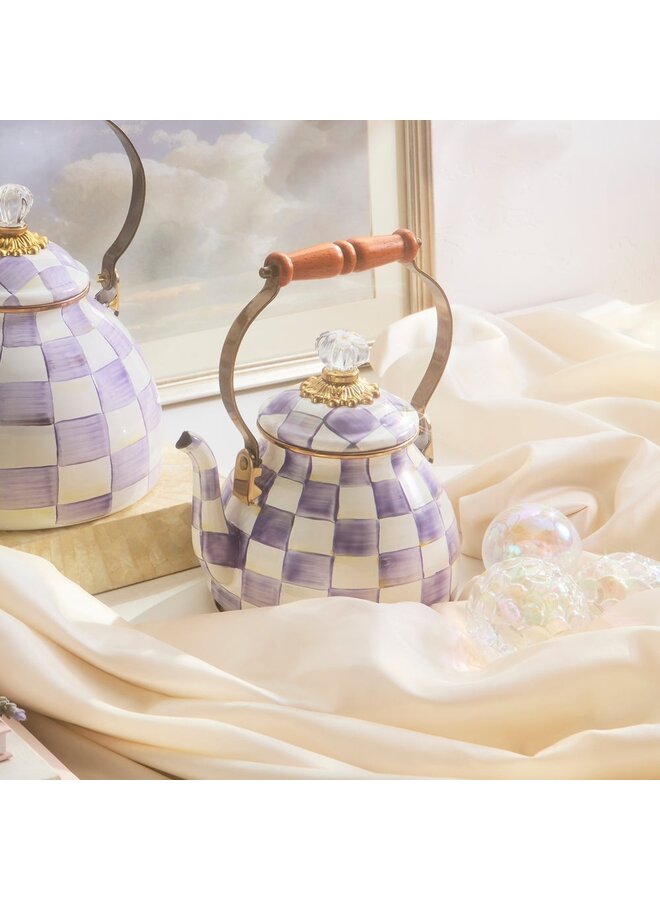 Violet Check 2 Quart Tea Kettle