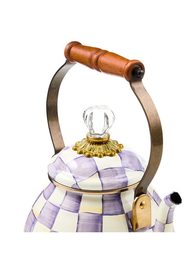 Violet Check 2 Quart Tea Kettle
